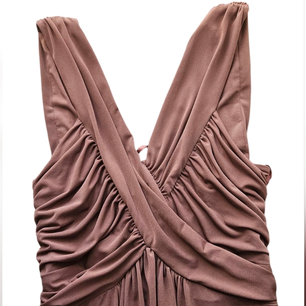 BCBG Chocolate Sleeveless Maxi Dress - Picture 4 of 9